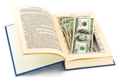 MOney hidden in a book